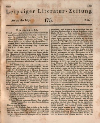 Leipziger Literaturzeitung Donnerstag 21. Juli 1831