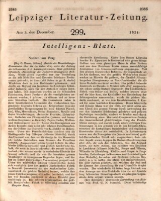 Leipziger Literaturzeitung Samstag 3. Dezember 1831