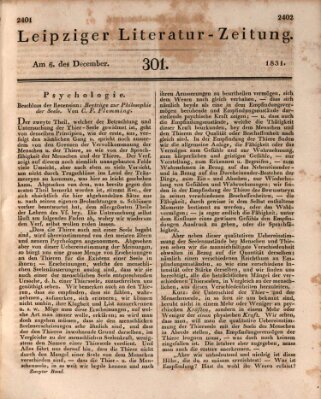 Leipziger Literaturzeitung Dienstag 6. Dezember 1831