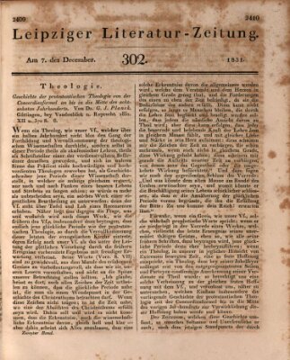 Leipziger Literaturzeitung Mittwoch 7. Dezember 1831