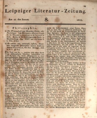 Leipziger Literaturzeitung Dienstag 10. Januar 1832