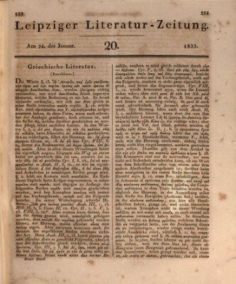 Leipziger Literaturzeitung Dienstag 24. Januar 1832