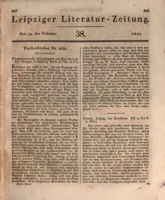 Leipziger Literaturzeitung Dienstag 14. Februar 1832