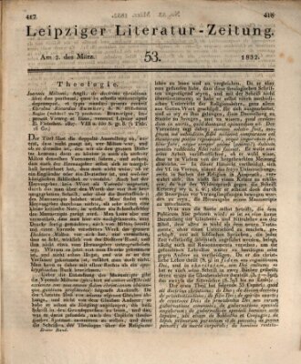 Leipziger Literaturzeitung Freitag 2. März 1832