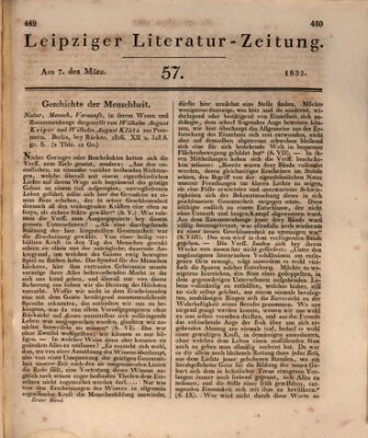 Leipziger Literaturzeitung Mittwoch 7. März 1832