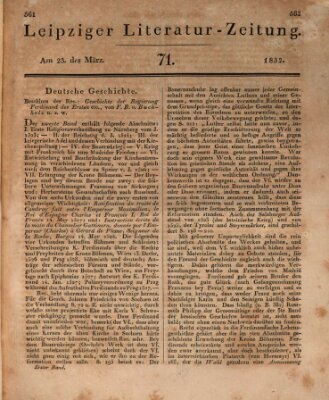 Leipziger Literaturzeitung Freitag 23. März 1832