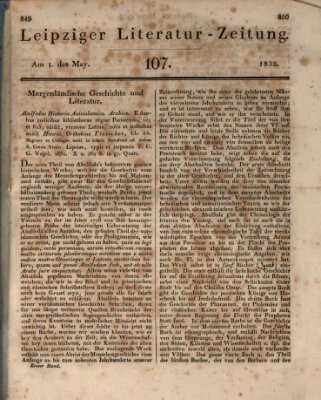 Leipziger Literaturzeitung Dienstag 1. Mai 1832