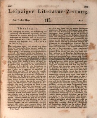 Leipziger Literaturzeitung Montag 7. Mai 1832