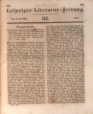 Leipziger Literaturzeitung Mittwoch 9. Mai 1832