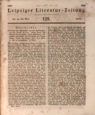 Leipziger Literaturzeitung Donnerstag 24. Mai 1832