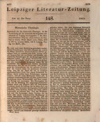 Leipziger Literaturzeitung Freitag 15. Juni 1832