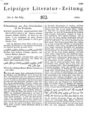 Leipziger Literaturzeitung Montag 2. Juli 1832