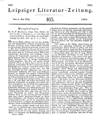 Leipziger Literaturzeitung Donnerstag 5. Juli 1832