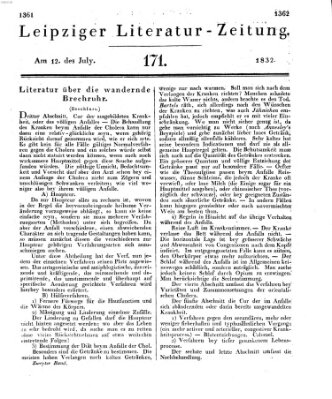 Leipziger Literaturzeitung Donnerstag 12. Juli 1832