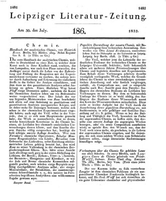 Leipziger Literaturzeitung Montag 30. Juli 1832