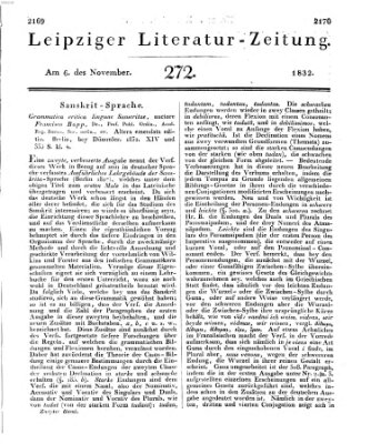 Leipziger Literaturzeitung Dienstag 6. November 1832