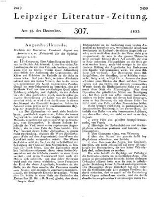 Leipziger Literaturzeitung Donnerstag 13. Dezember 1832