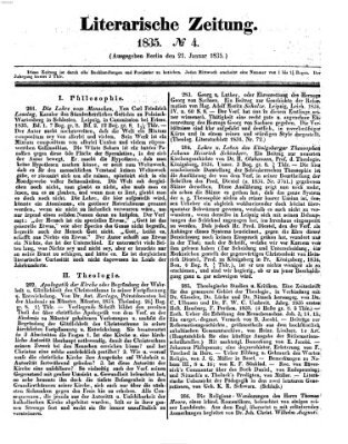 Literarische Zeitung Mittwoch 21. Januar 1835