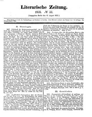 Literarische Zeitung Mittwoch 12. August 1835