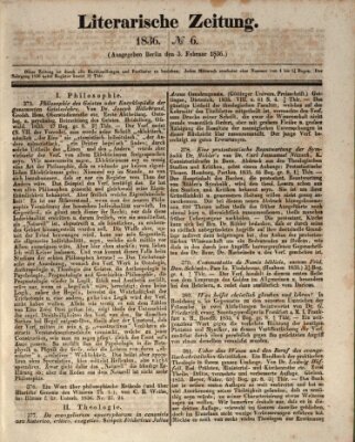 Literarische Zeitung Mittwoch 3. Februar 1836