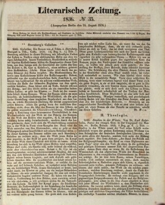 Literarische Zeitung Mittwoch 24. August 1836