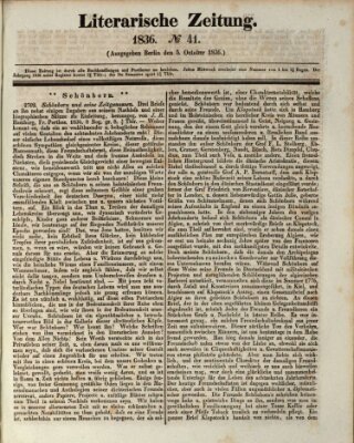 Literarische Zeitung Mittwoch 5. Oktober 1836