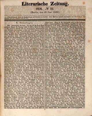 Literarische Zeitung Mittwoch 13. Juni 1838