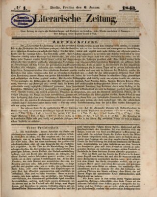 Literarische Zeitung Freitag 6. Januar 1843