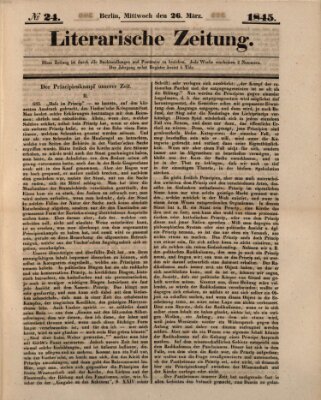 Literarische Zeitung Mittwoch 26. März 1845