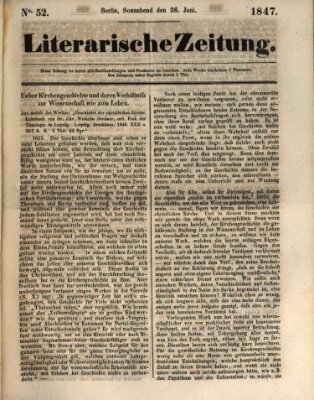 Literarische Zeitung Samstag 26. Juni 1847