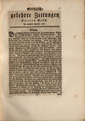 Gothaische gelehrte Zeitungen Mittwoch 10. Januar 1776