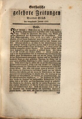 Gothaische gelehrte Zeitungen Samstag 13. Januar 1776