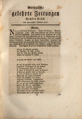 Gothaische gelehrte Zeitungen Samstag 20. Januar 1776