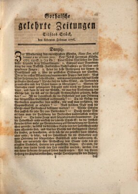 Gothaische gelehrte Zeitungen Mittwoch 7. Februar 1776