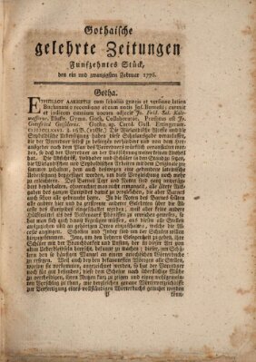 Gothaische gelehrte Zeitungen Dienstag 20. Februar 1776