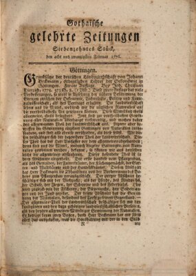 Gothaische gelehrte Zeitungen Mittwoch 28. Februar 1776