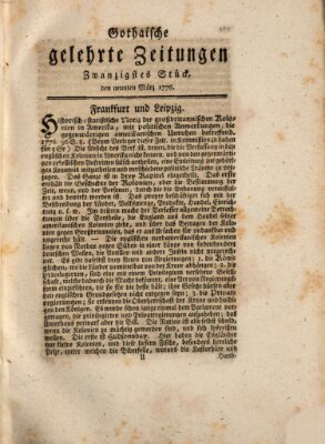 Gothaische gelehrte Zeitungen Samstag 9. März 1776