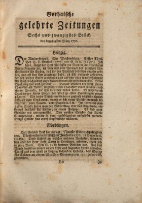 Gothaische gelehrte Zeitungen Samstag 30. März 1776