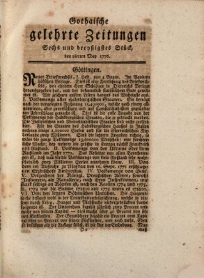 Gothaische gelehrte Zeitungen Samstag 4. Mai 1776