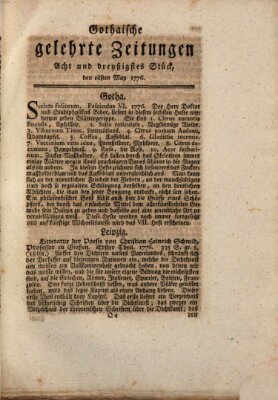 Gothaische gelehrte Zeitungen Samstag 11. Mai 1776