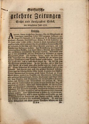 Gothaische gelehrte Zeitungen Samstag 13. Juli 1776