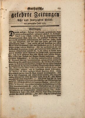 Gothaische gelehrte Zeitungen Samstag 20. Juli 1776