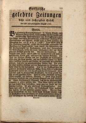 Gothaische gelehrte Zeitungen Samstag 24. August 1776