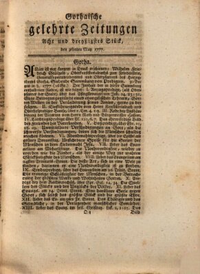 Gothaische gelehrte Zeitungen Samstag 10. Mai 1777