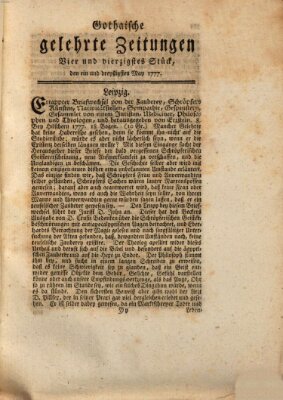 Gothaische gelehrte Zeitungen Samstag 31. Mai 1777