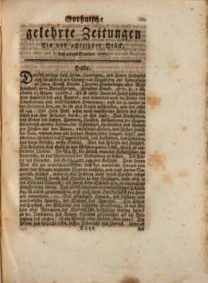 Gothaische gelehrte Zeitungen Mittwoch 8. Oktober 1777