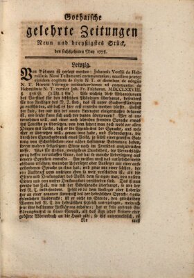 Gothaische gelehrte Zeitungen Samstag 16. Mai 1778