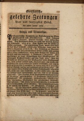 Gothaische gelehrte Zeitungen Mittwoch 8. Juli 1778