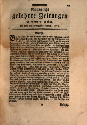 Gothaische gelehrte Zeitungen Samstag 23. Januar 1779