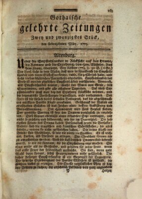 Gothaische gelehrte Zeitungen Mittwoch 17. März 1779